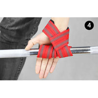 2 Pcs Gym Lifting Straps Fitness Gloves Anti-slip Hand Wraps Wrist Straps Support For Weight Lifting Powerlifting Training