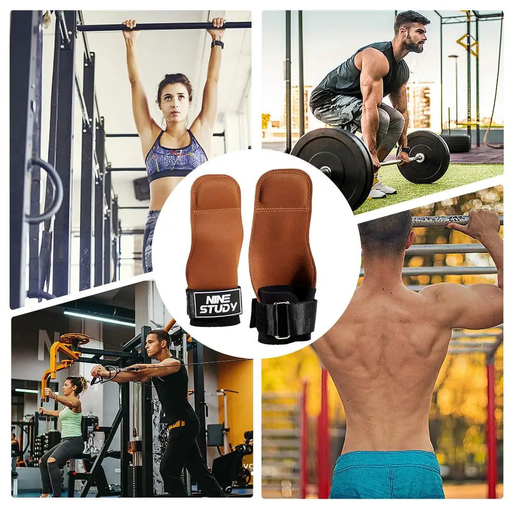 Lifting Grips Pro Weight Gloves Wrist Hooks Straps Adjustable Multifunctional Support Straps For Men And Women For Pull Up