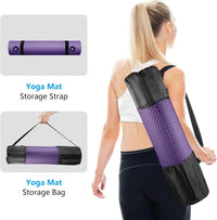 Extra Wide Non-Slip Yoga Mat with Strap and Bag, Thick Exercise Mat for Home Outdoor Workouts