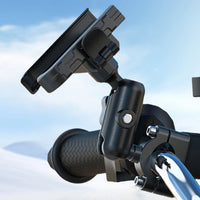 Aluminum Alloy Motorcycle Phone Mount Anti-Shake Motorcycle Cellphone Holder Navigation Bracket for Motorcycle