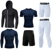 Men's Running Compression Tshirts Quick Dry Soccer Jersey Fitness Tight Sportswear Gym Sport Short Sleeve Shirt Breathable