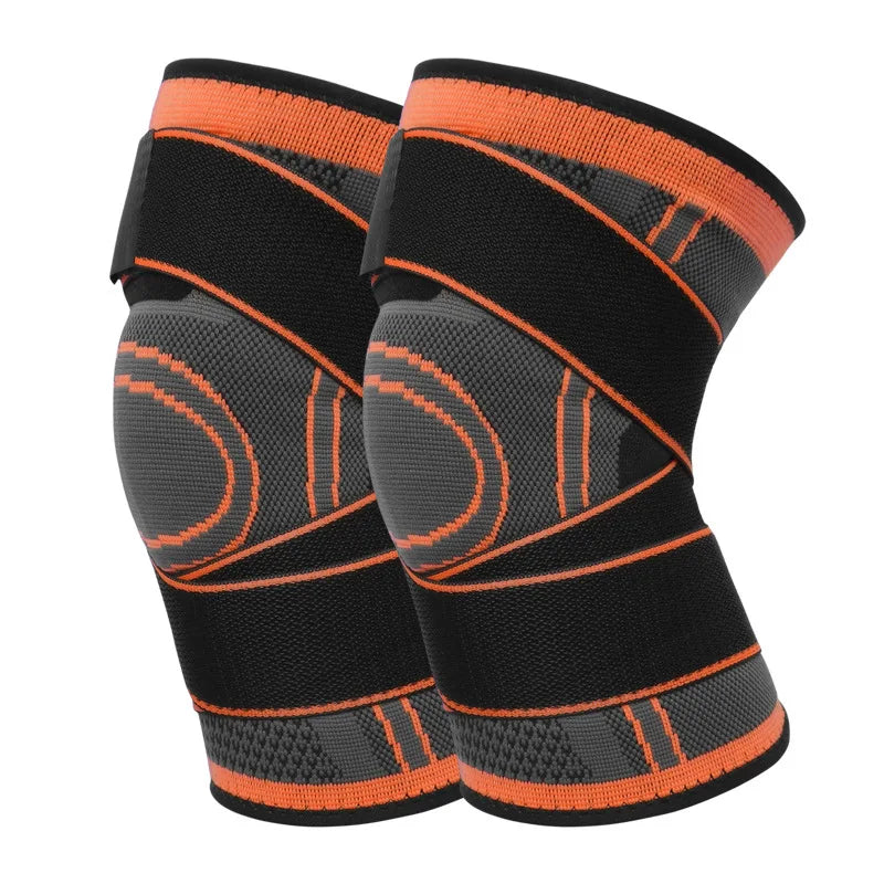 1PC Sports Knee pad Men Pressurized Elastic Knee Pad Support Fitness Gear Basketball Volleyball Brace Tennis Cycling Protector