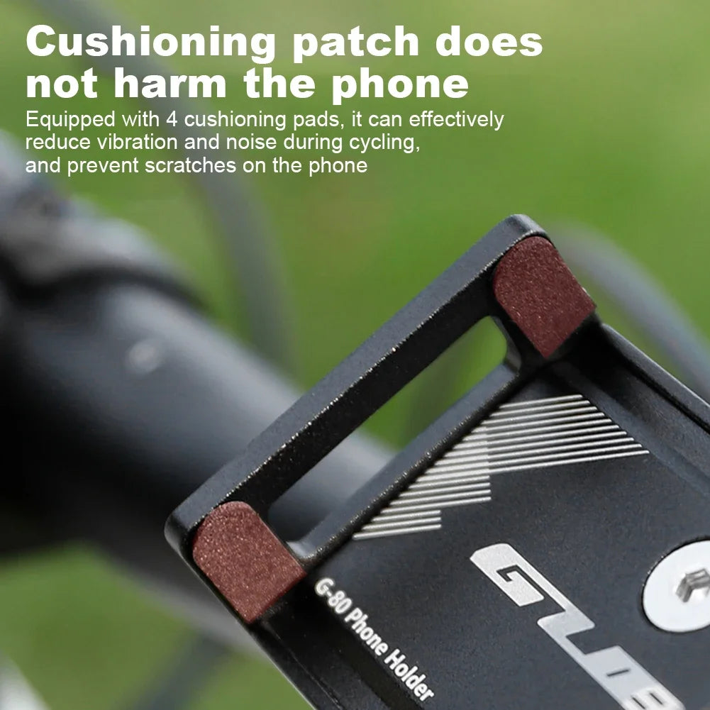 Electric Scooter Phone Holder Bicycle Stem Cell Phone Mount Quick Attach/Detach Aluminum Alloy for 2.16 To 3.93 in Smartphone