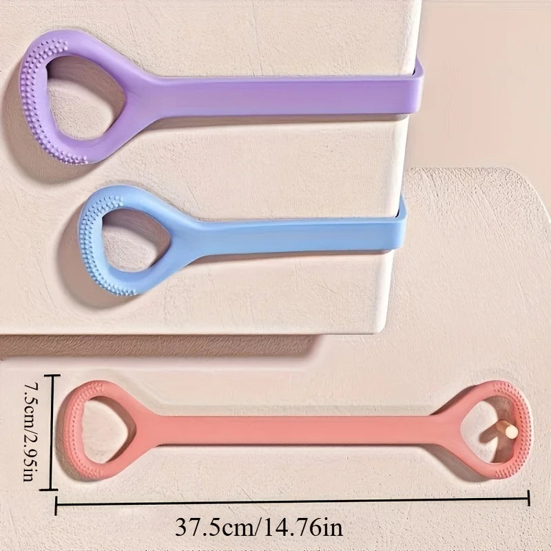 Silicone yoga resistance band - elastic fitness stretching rope, used for back, waist, arm exercises - suitable for exercise