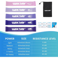 Resistance Bands for Working Out Exercise Loop Bands Workout Bands 5Pcs Set for Men Women Body Stretching Crossfit Training Home