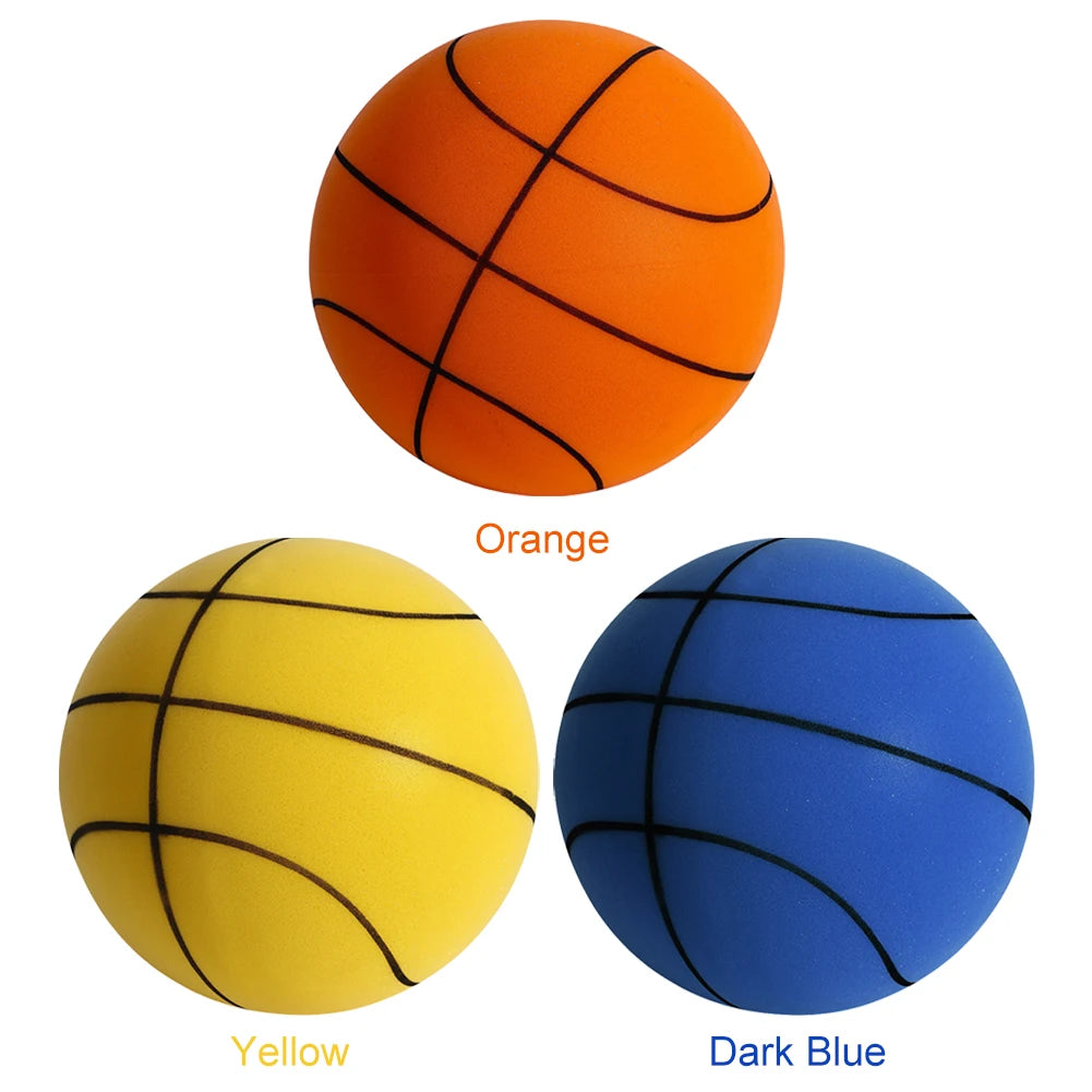 18cm Silent Basketball High-Resilience Foam Basketball Indoor Training Ball for Various Indoor Activities