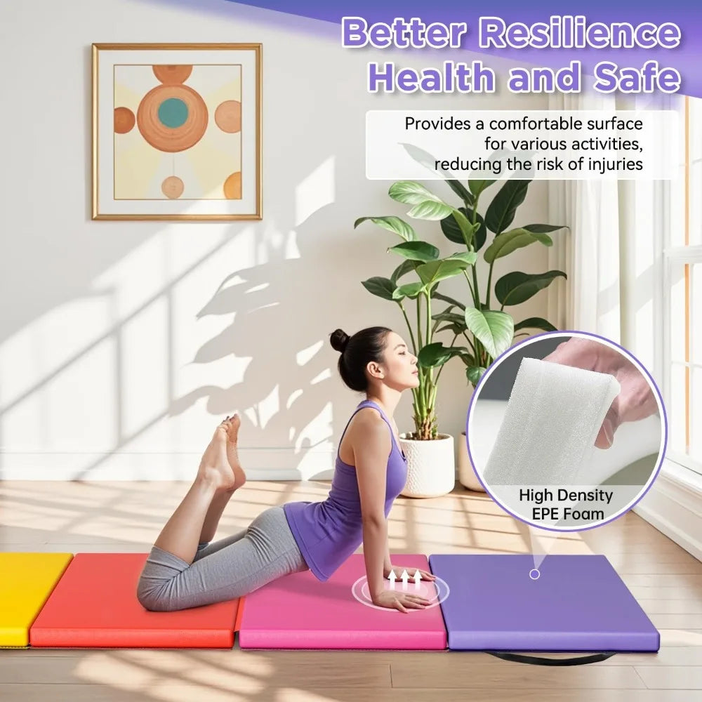 Gymnastics Tumbling Mats Portable Gymnastics Mat Foldable Tumbling Mat Yoga Mat