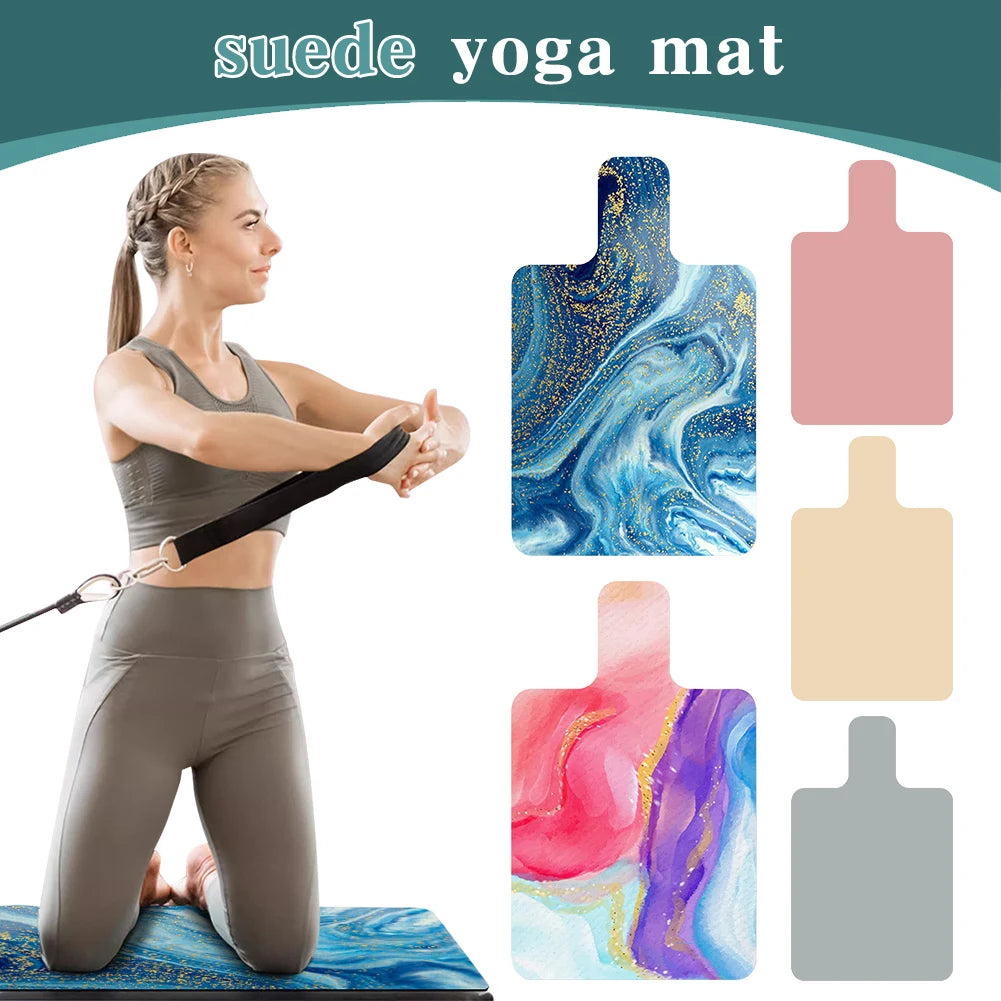 Pilates Reformer Mat Sweat Absorbent Pilates Suede Rubber Yoga Mat Non-Slip Pilates Reformer Machine Towel for Balance Training