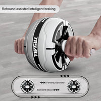 Abdominal Exercise Wheel Anti-Slip Rebound Core Strength Trainer Detachable Roller Wheel for Home and Gym Fitness Equipment