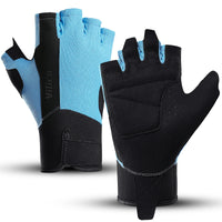 Workout Gloves Men Women Gym Lifting Fitness Climbing Exercises Work Out Wrist Belt Shock Absorb Foam Pad Palm Crossfit