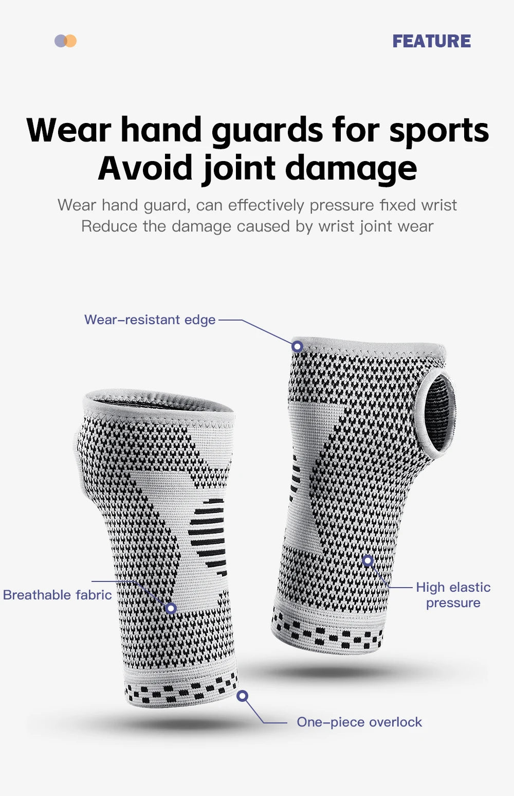 Gym Sports Wristband Wrist Protector Palm Guard Wrist Support Adjustable Wrist Brace Strap Compression Gloves for Carpal Tunnel