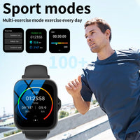 Smart watch with multiple sports modes, can make and receive calls, message reminders, compatible with Android and iPhone