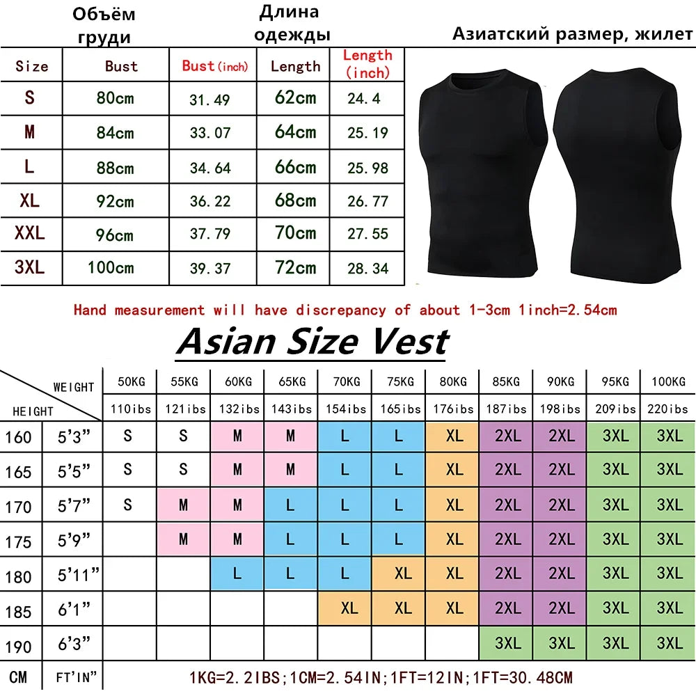 Men Quick Dry Running T-Shirts Compression Vest Sleeveless Quick-Drying Jersey Training Shirt Gym Mens Tank Top