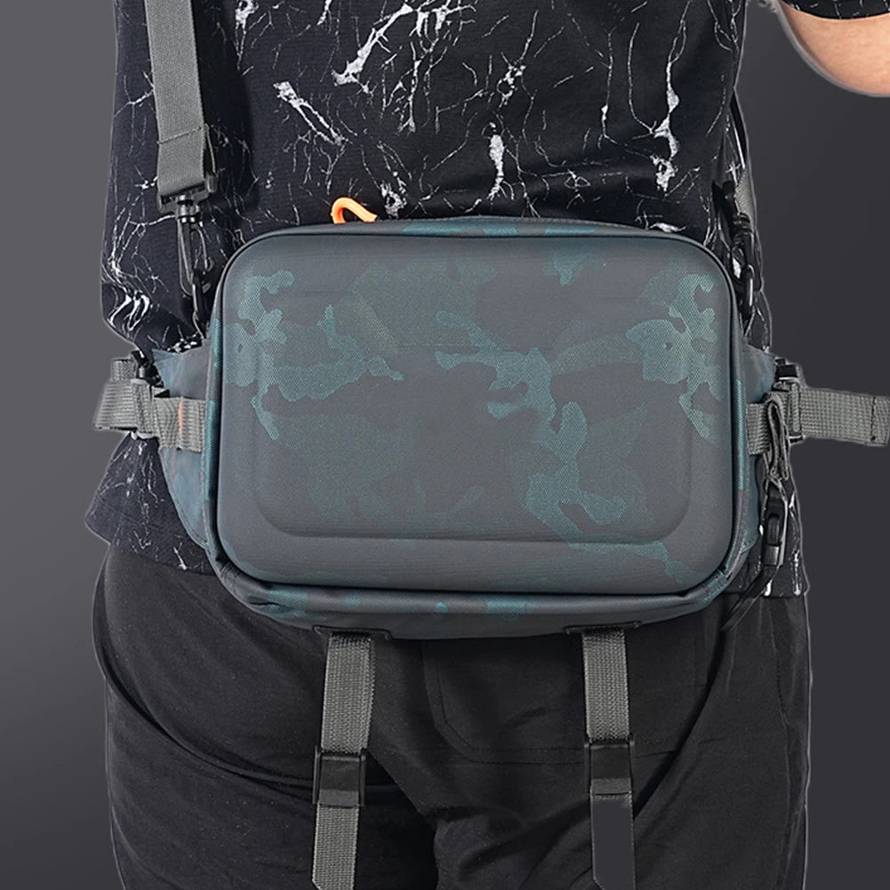 Fishing Bag Waterproof Fishing Fanny Pack with Adjustable Belt Fishing Shoulder Bag for Outdoor Hiking Fishing
