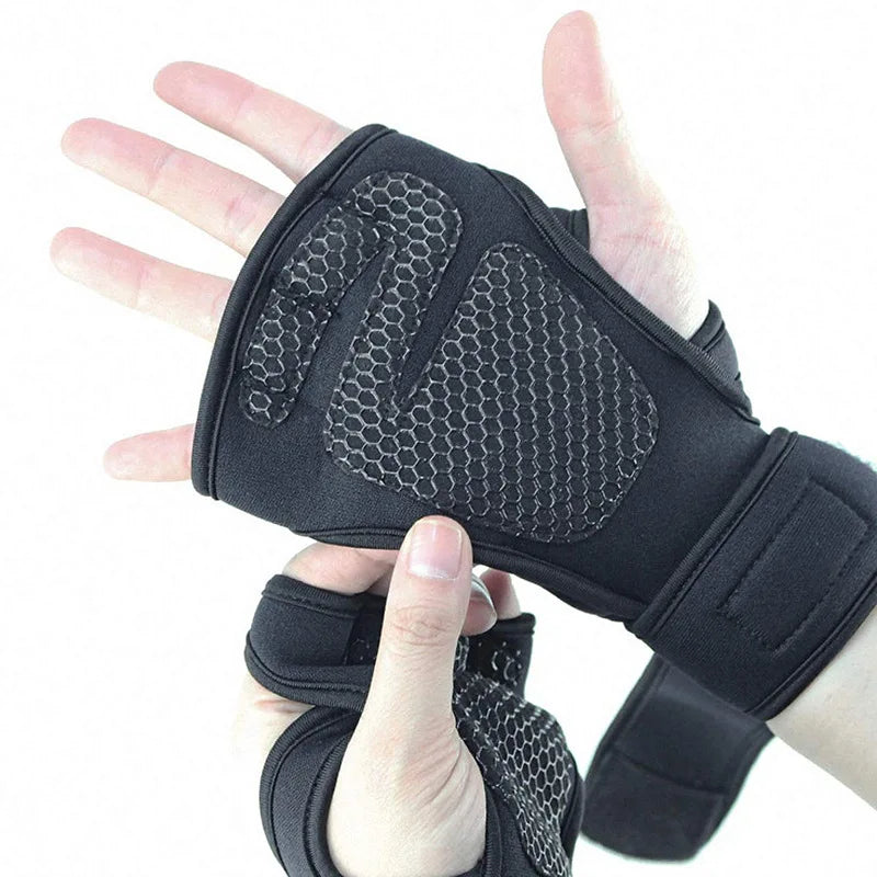1 pair fitness gloves of protective palm fitness gloves, anti slip weightlifting gloves