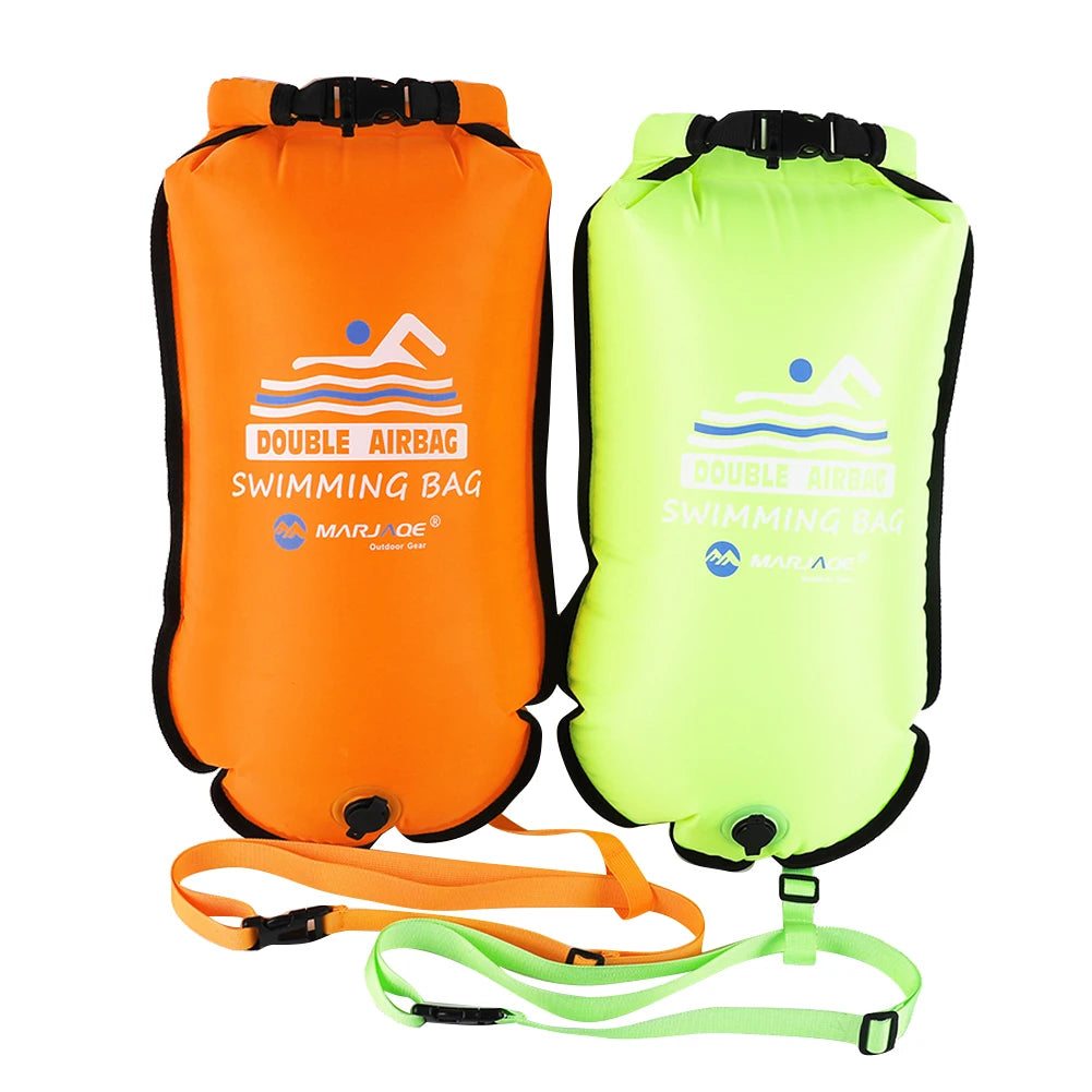 20L Inflatable Open Swimming Buoy Tow Float Dry Bag With Waist Belt For Boating Rafting Swimming Bucket Water Sport Safety Bag
