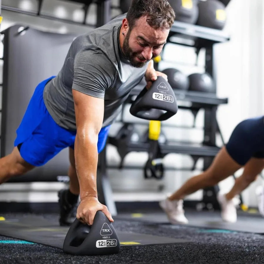 Neo Series 3-in-1 Kettlebell, Dumbbell and Push Up Bar Workout Equipment | Commercial Grade Neoprene Coated Surface | 48lbs