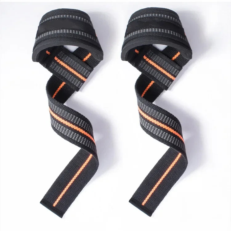 2 Pcs Gym Lifting Straps Fitness Gloves Anti-slip Hand Wraps Wrist Straps Support For Weight Lifting Powerlifting Training