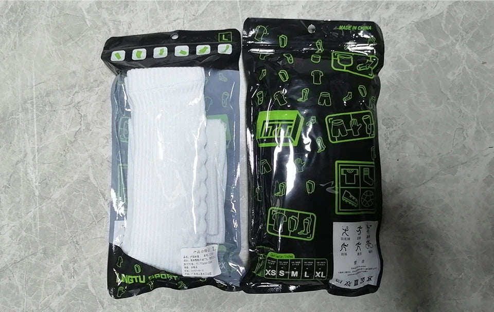 Loogdeel 1Pair Football Sock Calf Sleeves Adult Knee Protection Sports Socks High Tube Breathable Soccer Leg Warmers Shin Guard