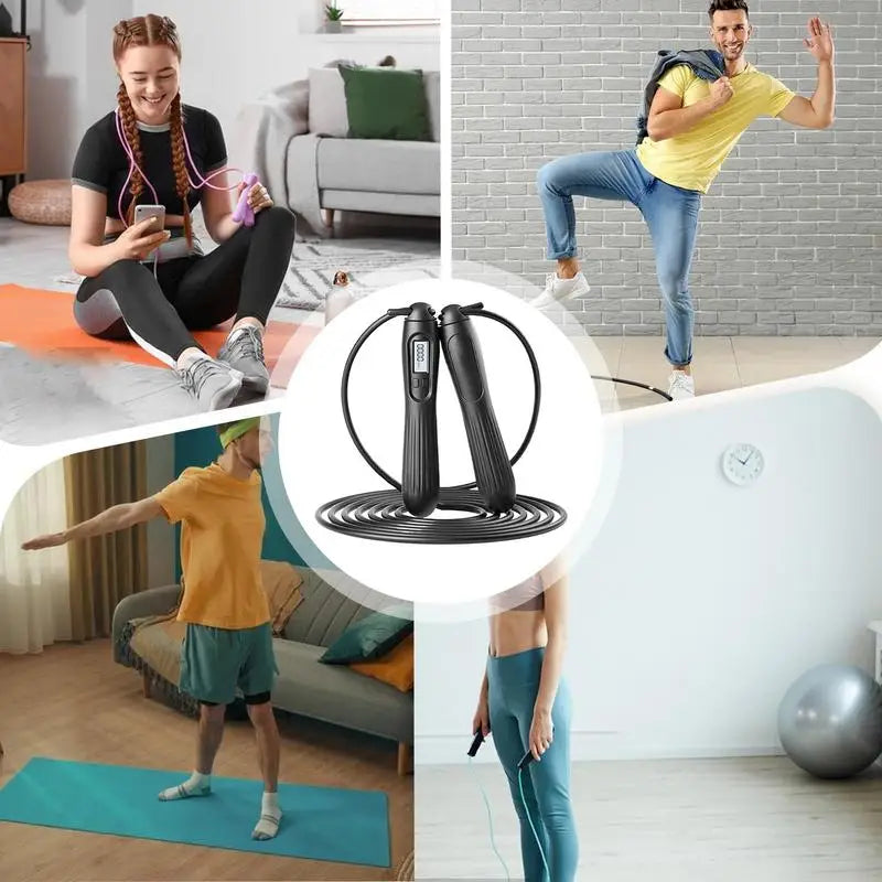 Jump Rope Smart Digital Counting Skipping Rope Gym Accessories Adjustable Home Gym Accessories Men Jump Rope For Chinese New