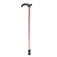 1PC 75-90cm Aluminum Alloy Adjustable Walking Stick 2 Section Stable Anti-Skid Crutch Old Man Hiking Cane Height