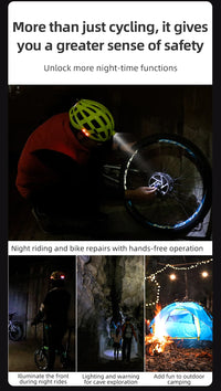 ROCKBROS Cycling Light Helmet USB Charging Electric LED Front Light Helmet Night Cycling Safety Helmet Bicycle Scooter Helmet