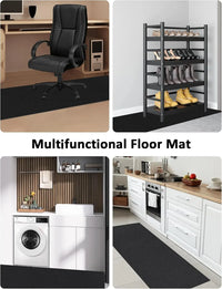 7mm Thick Large Workout Mat for Home Gym, Yoga, Weightlifting - Non-Slip & Shoe-Friendly