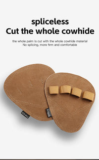 Leather Weight Lifting Training Gloves Palm Protection Women Men Fitness Sports Gymnastics Grips Pull Ups Weightlifting Workout