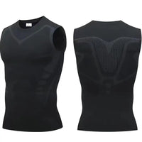 Men Quick Dry Running T-Shirts Compression Vest Sleeveless Quick-Drying Jersey Training Shirt Gym Mens Tank Top