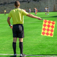 Soccer Referee Kit Referee Flag Soccer Referee Cards with Whistle Notebook and Pencil Sport Training Useful Referee Tool