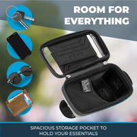 Universal Bike Phone Holder with Waterproof Case - Fits Phones Up to 4' x 7' - Velcro Mount, Full Touchscreen - Black