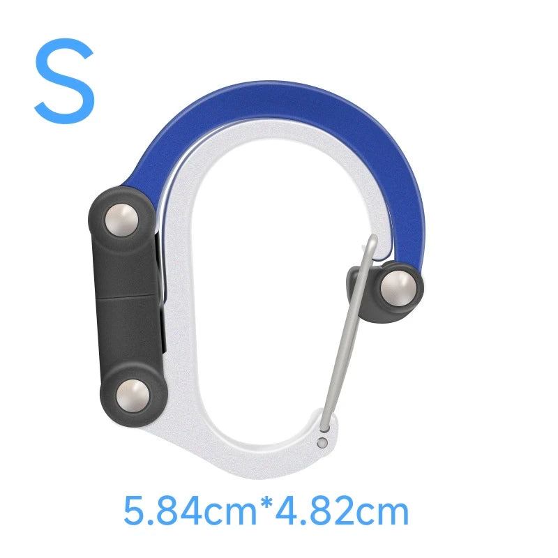 Multi Functional Aluminum Carabiner Mountaineering Buckle Quick Buckle for Outdoor Climbing Camping