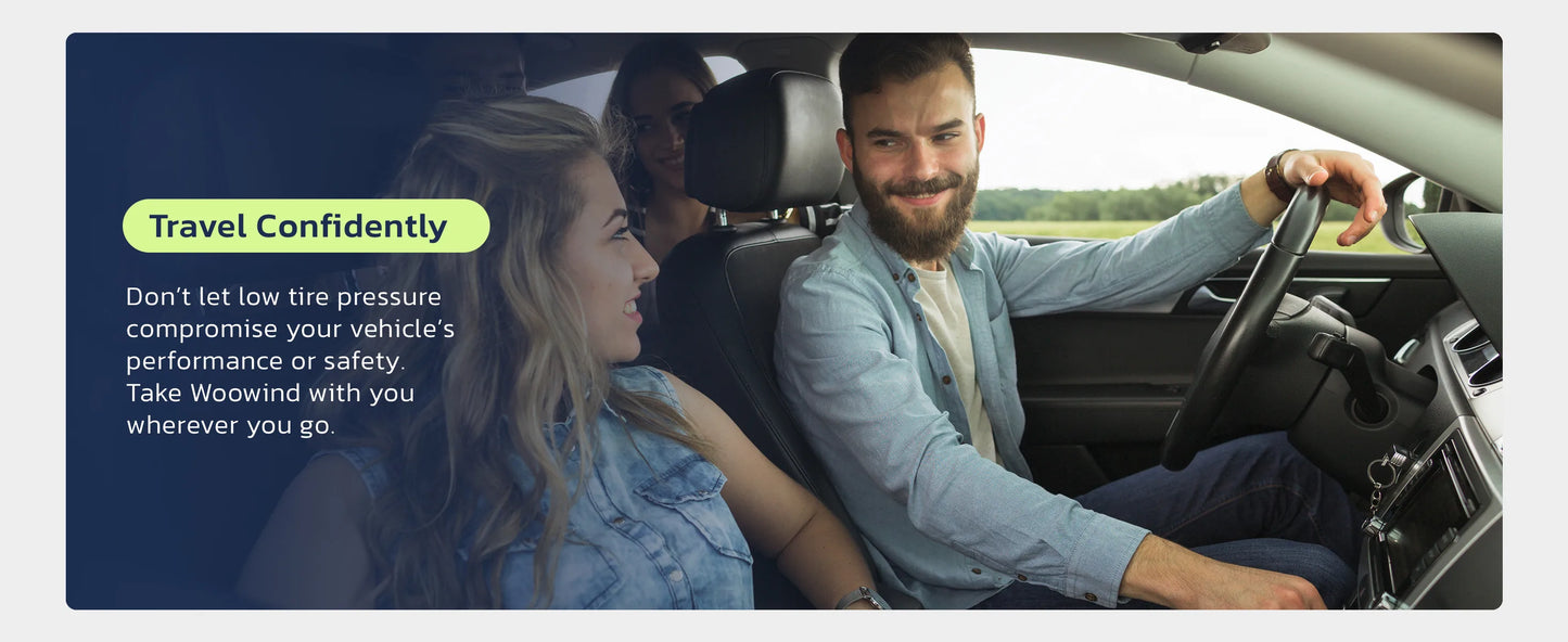 Woowind AP2-P Tire Inflator Portable Air Compressor 150PSI Air Pump for Car Tires, Bike Pump, Auto Stop, Quick Inflation