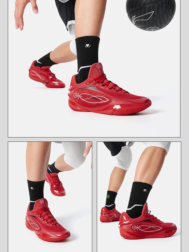 Li-Ning Men's WADE 808 5 ULTRA Professional Basketball Shoes SUPER BOOM Cushioning Wearable LiNing Sneakers Sport Shoes ABAV015