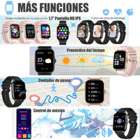 EIGIIS 2025 Smart Watch for Men Women Fitness Tracker with Heart Rate Sleep Monitor Activity Tracker 1.69" HD Waterproof Watch