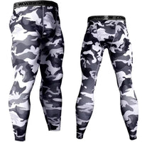 Men Camouflage Sports Leggings Men Running Training Compression Leggings Quick Dry Trousers Fitness Pants Running Jogging Tights