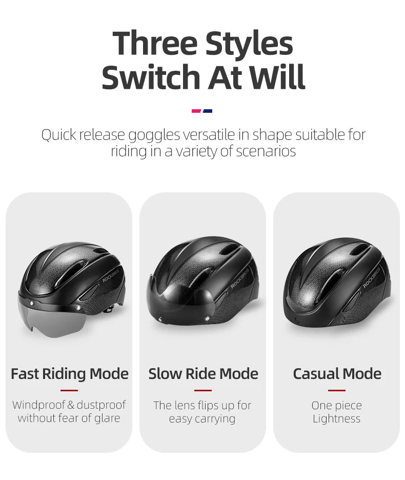 ROCKBROS Bike Helmet EPS Integrally-molded Breathable Lightweight Cycling Safety Helmet Men Women MTB Road Bicycle Helmet