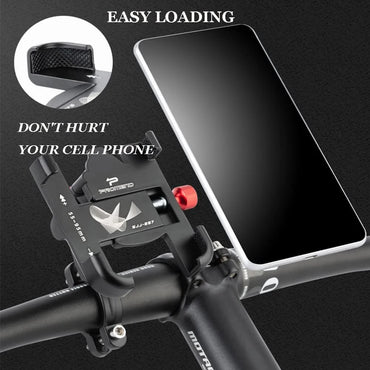 2025 Motorcycle Bike Phone Holder Mount Moto Bicycle Handlebar Bracket 360 Rotating Cell Phone Stand for Motorcycle Bike Scooter