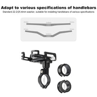 Bike Phone Holder Quick Attach/Detach Motorcycle Phone Mount Universal Bike Cycling Phone Clamp for 1.96 To 3.93 in Smartphone