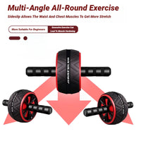 Big Roller For ABS Workout Wheel Exercise Equipment Core Abdominal Home Gym Muscle Device Fitness Men And Women Weight Loss