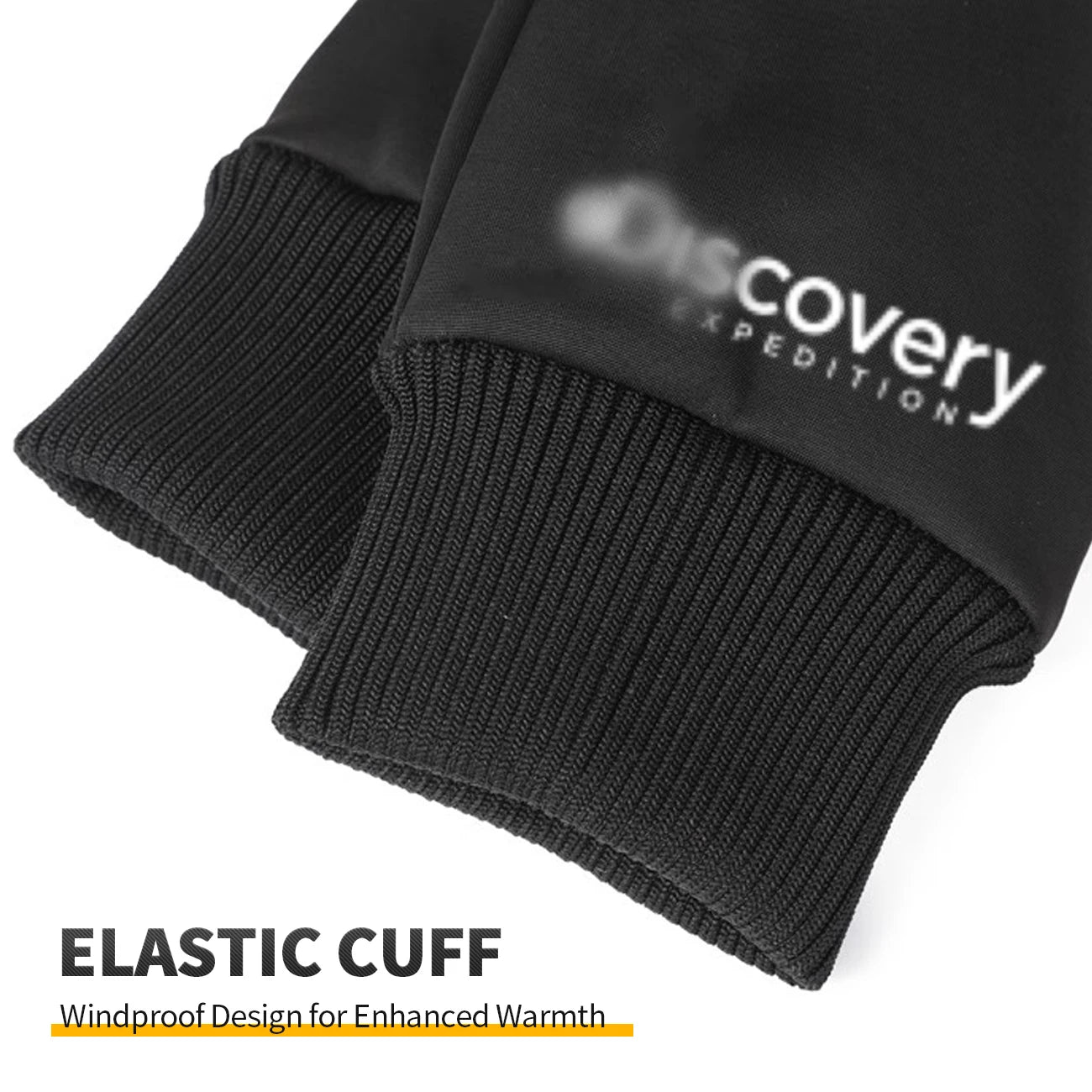 1 Pair Men's Winter Bicycle Gloves Touch Screen Windproof Warm Gloves Waterproof Sports Full Finger Warm Bicycle Outdoor Gloves