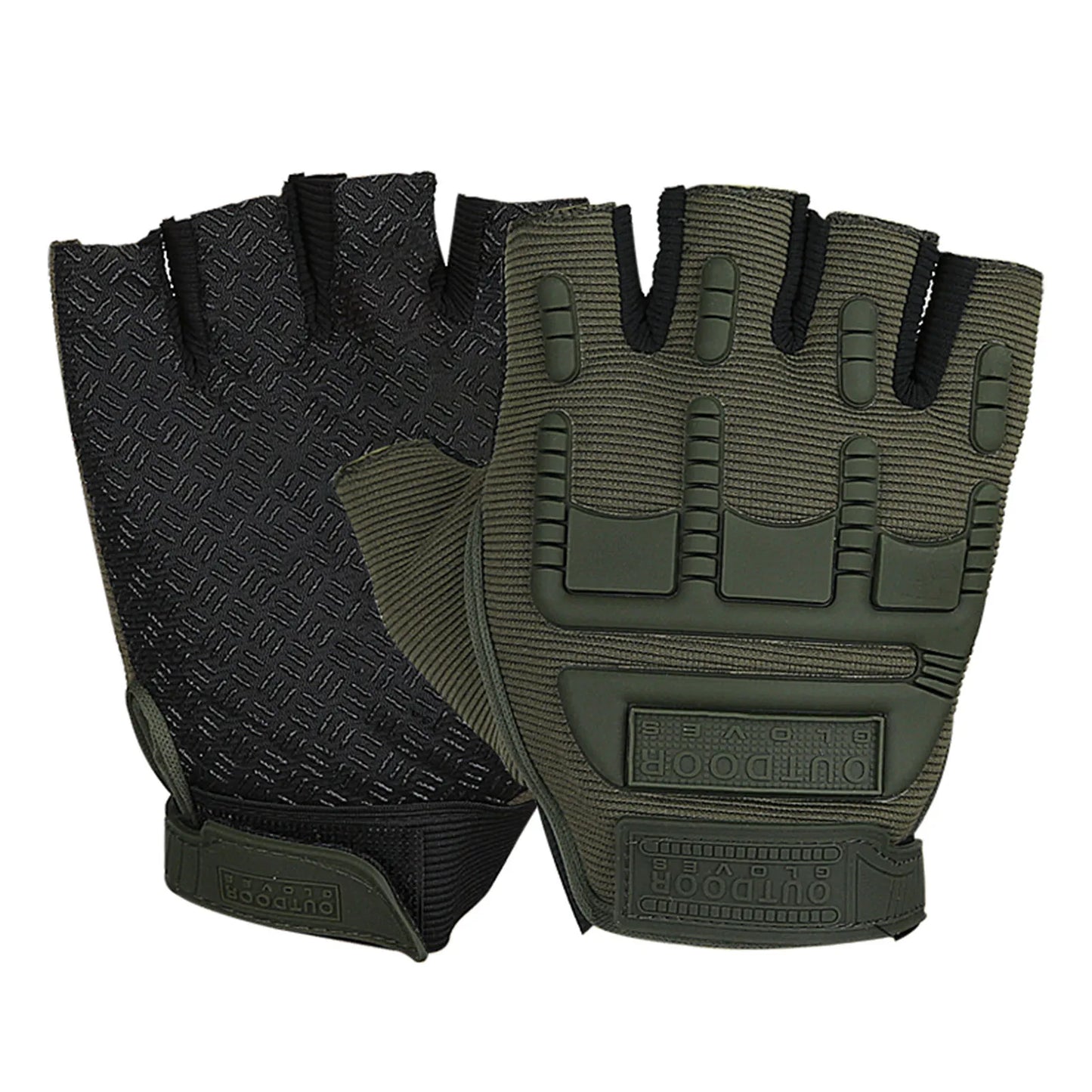 Anti-Slip Weightlifting Half Finger Gloves Shock-Absorbing Short Cycling Bicycle Gloves for Training Sports Local Delivery