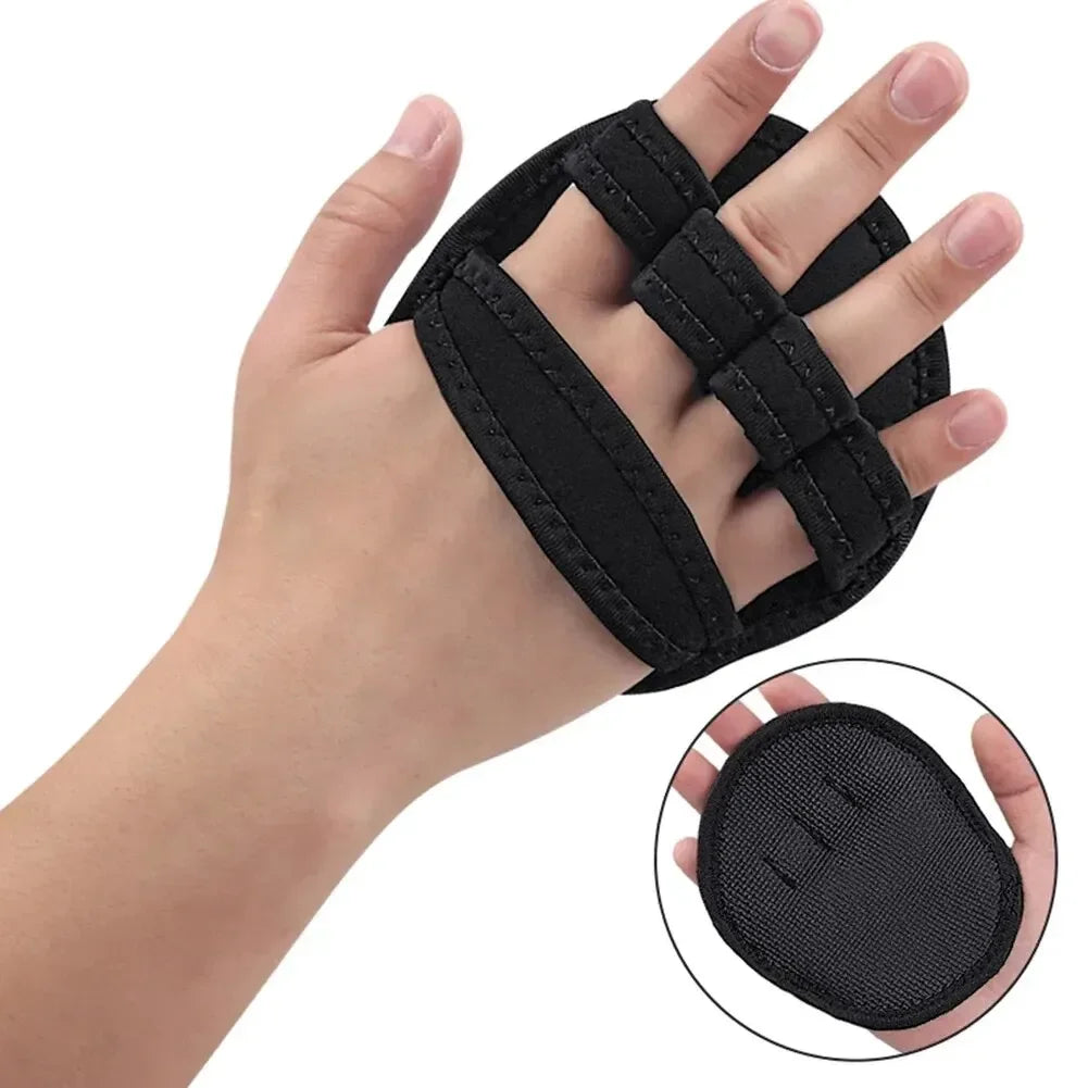 Powerlifting Gym Gloves Breathable Horizontal Bar Booster Gloves Weightlifting Leather Palm Guard Fitness Gloves for Men Women
