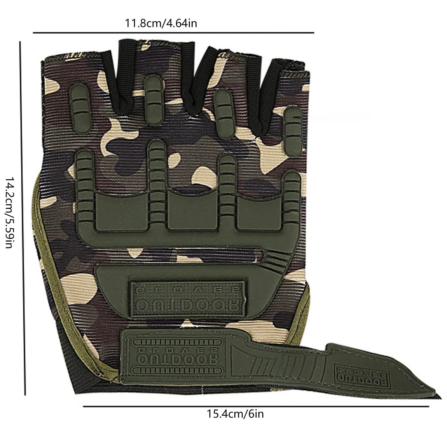 Anti-Slip Weightlifting Half Finger Gloves Shock-Absorbing Short Cycling Bicycle Gloves for Training Sports Local Delivery