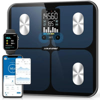 Smart Bathroom Scale for Body Weight, Digital Body Fat Scale with LED Display, BMI, Muscle Mass, 400lb