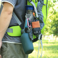 Carabiner Clips with Screw Gate 4Pcs Carabiners Hiking Clips with 7mm Diameter Aluminum Rod EDC Outdoor Camping Equipment Hook