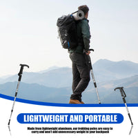 54-110cm Hiking Sticks Walking Stick Trekking Poles Mountaineering Telescopic Walking Stick for Particularly Steep Climb