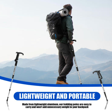 54-110cm Hiking Sticks Walking Stick Trekking Poles Mountaineering Telescopic Walking Stick for Particularly Steep Climb