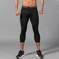 High Quality Basketball Mens Compression Pants Tights Running Cool Dry Leggings Sports Baselayer Tights Athletic Workout Shorts