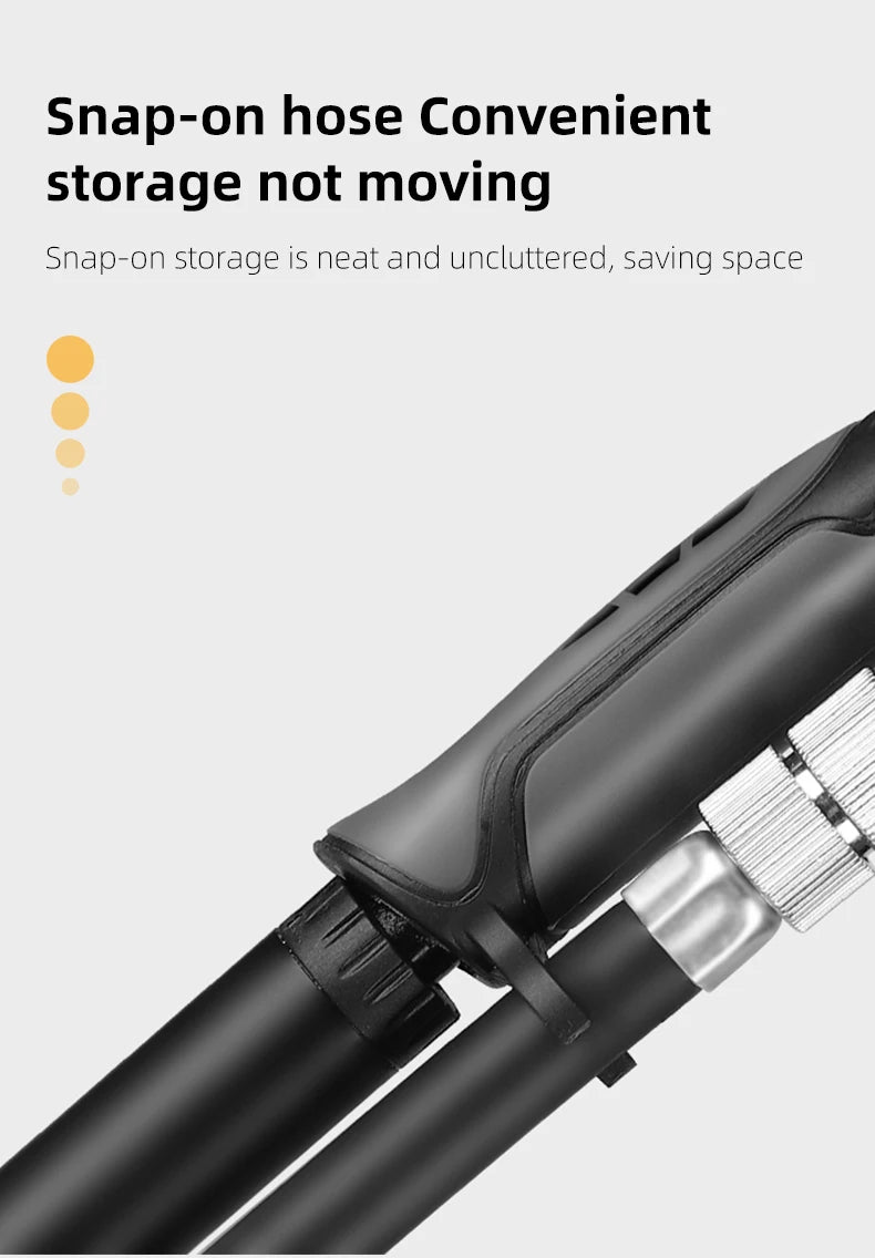 WEST BIKING Portable High-pressure 300psi Bike Air Pump with Gauge for Fork & Rear Suspension Shock Absorber Mountain Bicycle